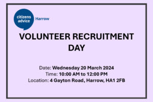 Volunteer Recruitment Day!